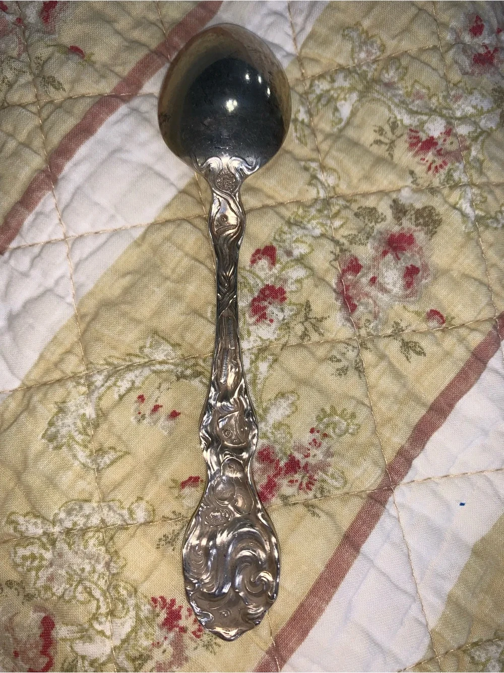 1904 Unger Brothers Sterling Silver Teaspoon The Wave